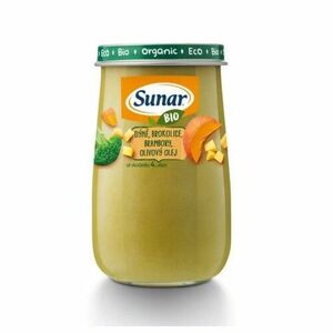 SUNAR Bio príkrm tekvica brokolica zemiaky olivový olej 4m+ 190 g vyobraziť