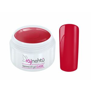 Ráj nehtů Barevný UV gel CLASSIC - Carmine Red 5ml vyobraziť