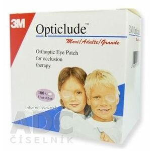 3M Opticlude Maxi Očná náplasť [SelP] 5, 7x8, 2 cm, ortoptická (1539/100) 1x100 ks vyobraziť