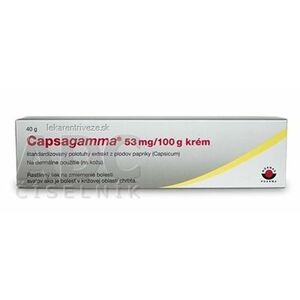Capsagamma 53 mg/100 g krém crm (tuba Al) 1x40 g vyobraziť