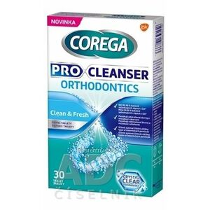 COREGA PRO CLEANSER ORTHODONTICS antibakteriálne čistiace tablety 1x30 ks vyobraziť