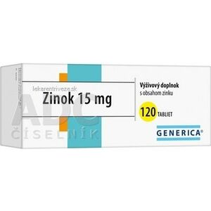 GENERICA Zinok 15 mg tbl 1x120 ks vyobraziť