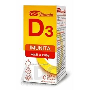 GS Vitamin D3 kvapky 1x10, 8 ml vyobraziť