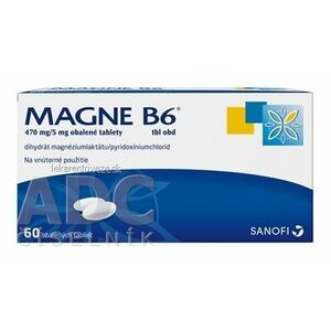 MAGNE-B6 tbl obd 470 mg/5 mg (blis.PVC/Al) 1x60 ks vyobraziť