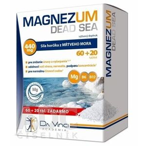 MAGNEZUM DEAD SEA - DA VINCI tbl 60+20 zadarmo (80 ks) vyobraziť