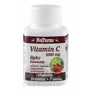 MedPharma VITAMÍN C 1000 mg so šípkami tbl (s postupným uvoľňovaním) (30+7 zadarmo) 1x37 ks vyobraziť