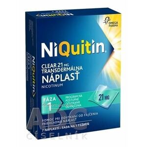 NiQuitin CLEAR 21 mg/24 h emp tdm 1x7 ks vyobraziť