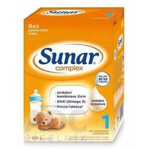 Sunar Complex 1 počiatočná mliečna výživa (od narodenia) (inov.2020) 1x600 g vyobraziť