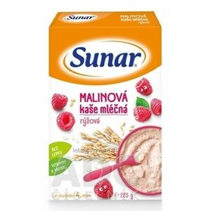 Sunar MALINOVÁ kaša mliečna ryžová (od ukonč. 4. mesiaca) 1x225 g vyobraziť