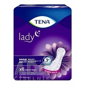 TENA Lady Maxi Night inkontinenčné vložky na noc 1x6 ks vyobraziť