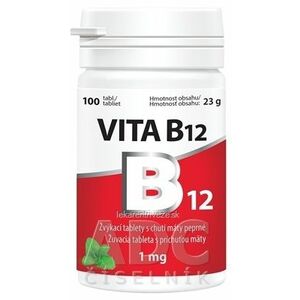 Vitabalans VITA B12 1 mg žuvacie tablety s príchuťou mäty (inov. 2021) 1x100 ks vyobraziť