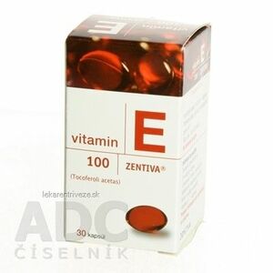VITAMIN E 100-ZENTIVA cps mol 100 mg (fľ.skl.) 1x30 ks vyobraziť