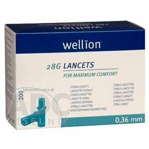 Wellion LANCETS 28G - Lanceta sterilná priemer 0, 36 mm (WELL208) 1x200 ks vyobraziť