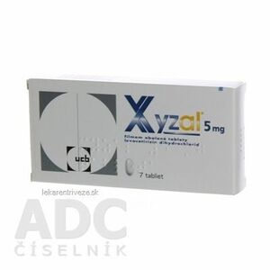 XYZAL tbl flm 5 mg (blis.Al/OPA/Al/PVC) 1x7 ks vyobraziť