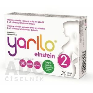 YARILO einstein 2 cps (2., 3. trimester tehotenstva a dojčenie) 1x30 ks vyobraziť