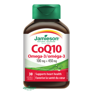JAMIESON Koenzým Q10 s Omega-3 30cps. vyobraziť