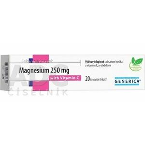 GENERICA Magnesium 250 mg + Vitamin C tbl eff 1x20 ks vyobraziť