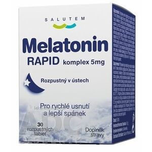 Melatonin RAPID komplex 5mg SALUTEM rozpustné tablety 1x30 ks vyobraziť