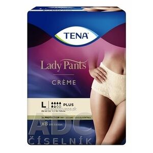 TENA Lady Pants Creme L dámske naťahovacie inkontinenčné nohavičky, krémové 1x8 ks vyobraziť