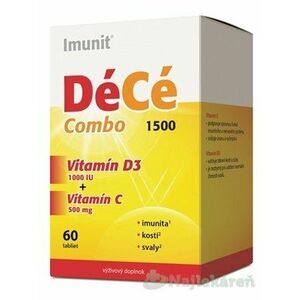 DéCé Combo 1500 - Imunit tbl (vitamín D3 1000 IU + vitamín C 500 mg) 1x60 ks vyobraziť