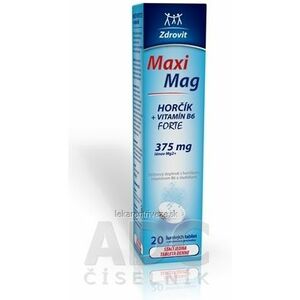 Zdrovit MaxiMag HORČÍK FORTE (375 mg) + VITAMÍN B6 tbl eff (šumivé tablety) 1x20 ks vyobraziť
