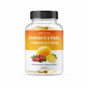 MOVIT Vitamín C 1200 mg so šípkami + D + zinok 90 tabliet vyobraziť