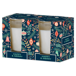 Emocio Sklo 52x65 mm 2ks v krabičce Happy & Merry - Forest Breeze, vonná svíčka vyobraziť