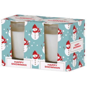 Emocio Sklo 52x65 mm 2ks v krabičce Happy Snowman - Enchanted Sparkle, vonná svíčka vyobraziť