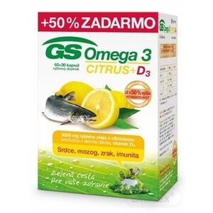 GS Omega 3 CITRUS + D3 vyobraziť