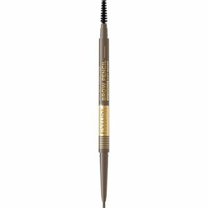 Eveline Cosmetics Micro Precise vodeodolná ceruzka na obočie s kefkou 2 v 1 odtieň 02 Soft Brown 4 g vyobraziť