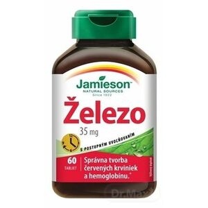 JAMIESON ŽELEZO 35 mg S POSTUPNÝM UVOĽŇOVANÍM vyobraziť