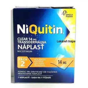 NiQuitin Clear 14 mg emp.tdm.7 x 14 mg vyobraziť