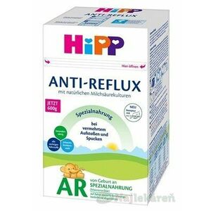 HiPP ANTI-REFLUX AR (od narodenia) špeciálna dojčenská výživa 600g vyobraziť