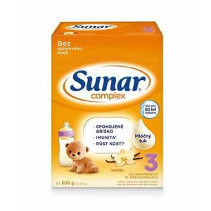 SUNAR Complex 3 vanilka batoľacie mlieko (+ mnostvo X600 g) vyobraziť