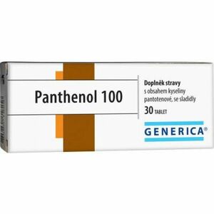GENERICA Panthenol 100 30 tabliet vyobraziť