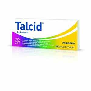 TALCID 500 mg 20 žuvacích tabliet vyobraziť