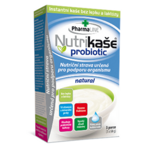 PHARMALINE Nutrikaša probiotic Natural 3x60 g vyobraziť