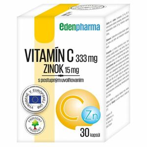 EDENPHARMA Vitamín C + Zinok s postupným uvoľňovaním 30 kapsúl vyobraziť