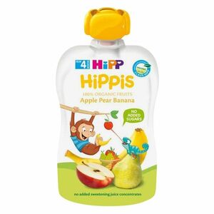 HiPP BIO 100% ovocie Jablko-Hruška-Banán 100 g vyobraziť
