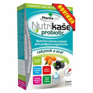 PHARMALINE Nutrikaša probiotic Rakytník a acai 3 x 60 g vyobraziť
