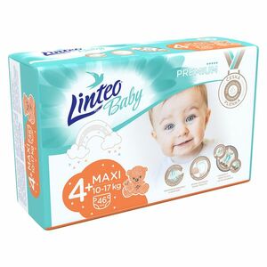 LINTEO Baby Premium Detské plienky MAXI+ 10-17 kg 46 ks vyobraziť