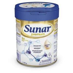 SUNAR Premium 4 Pokračovacie mlieko od ukončeného 24. mesiaca 700 g vyobraziť