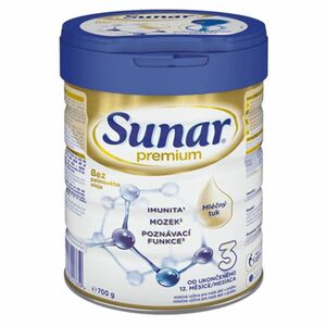 SUNAR Premium 3 Pokračovacie mlieko od ukončeného 12. mesiaca 700 g vyobraziť