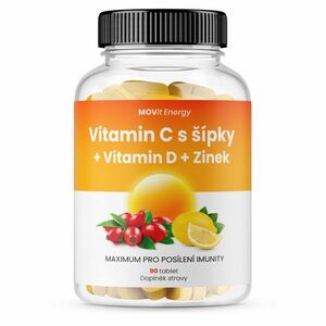 MOVIT ENERGY Vitamín C 1200 mg + Vitamín D + Zinok 90 tabliet vyobraziť