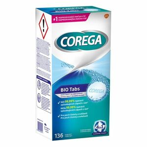 COREGA Tabs Bio Formel čistiace tablety 136 ks vyobraziť