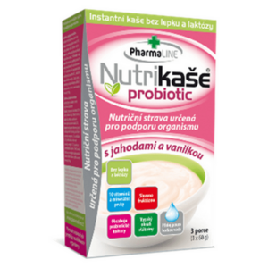 PHARMALINE Nutrikaša probiotic S jahodou a vanilkou 3x60 g vyobraziť