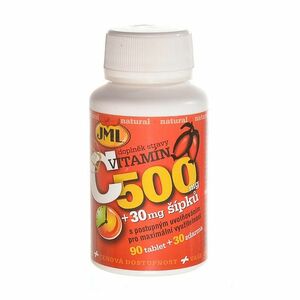 JML Vitamín C so šípkami tablety s postupným uvoľňovaním 500 mg 120 tabliet vyobraziť