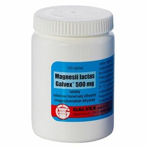 GALVEX Magnéziové tablety 500 mg 50 ks vyobraziť