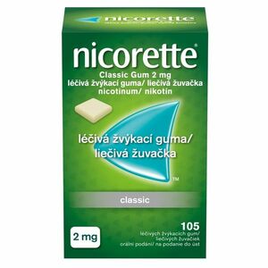 NICORETTE Classic Gum 2 mg liečivé žuvačky 105 ks vyobraziť