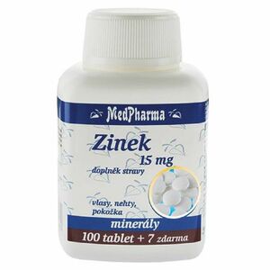 MEDPHARMA Zinok 15 mg 107 tabliet vyobraziť